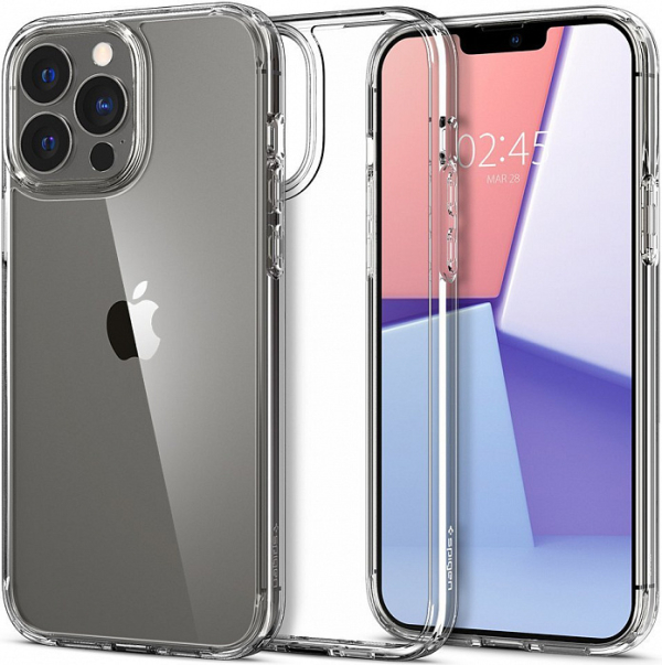 Купить Чехол-накладка Чехол Spigen Crystal Hybrid (ACS03242) для iPhone 13 Pro Max (Crystal Clear)